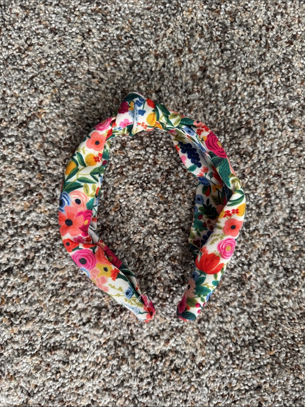 Rifle Paper Co. Floral Knotted Headband - Pink, Green, Yellow, Blue